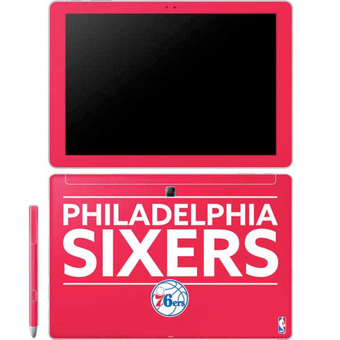 NBA Philadelphia 76ers Standard - Red Galaxy Book 12in Skin